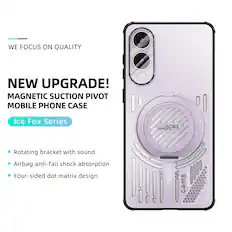 WE FOCUS ON QUALITY
NEW UPGRADE!
MAGNETIC SUCTION PIVOT MOBILE PHONE CASE
Ice Fox Series
- Rotating bracket with sound
- Airbag anti-fall shock absorption
- Four-sided dot matrix design