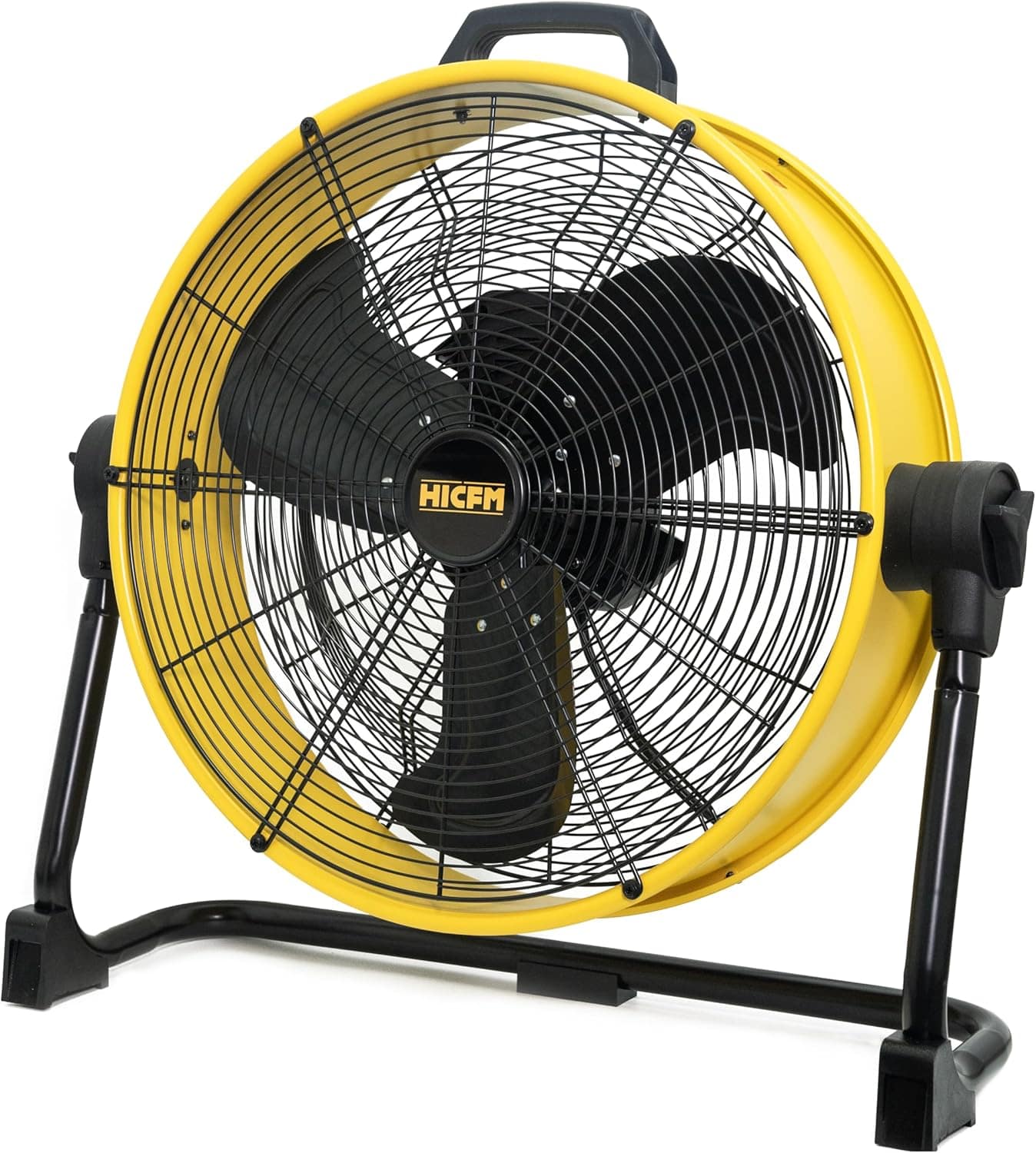 Akoasm - 20" BLDC Drum Fan Floor Fan, 6100 CFM High Velocity, 3-Speed, 360° Pivot, Ultra-Quiet 45dB for Workshop & Garage