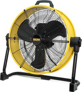 Akoasm - 20" BLDC Drum Fan Floor Fan, 6100 CFM High Velocity, 3-Speed, 360° Pivot, Ultra-Quiet 45dB for Workshop & Garage
