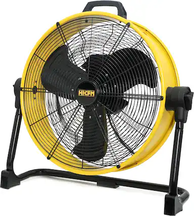 Front. Akoasm - 20" BLDC Drum Fan Floor Fan, 6100 CFM High Velocity, 3-Speed, 360° Pivot, Ultra-Quiet 45dB for Workshop & Garage.