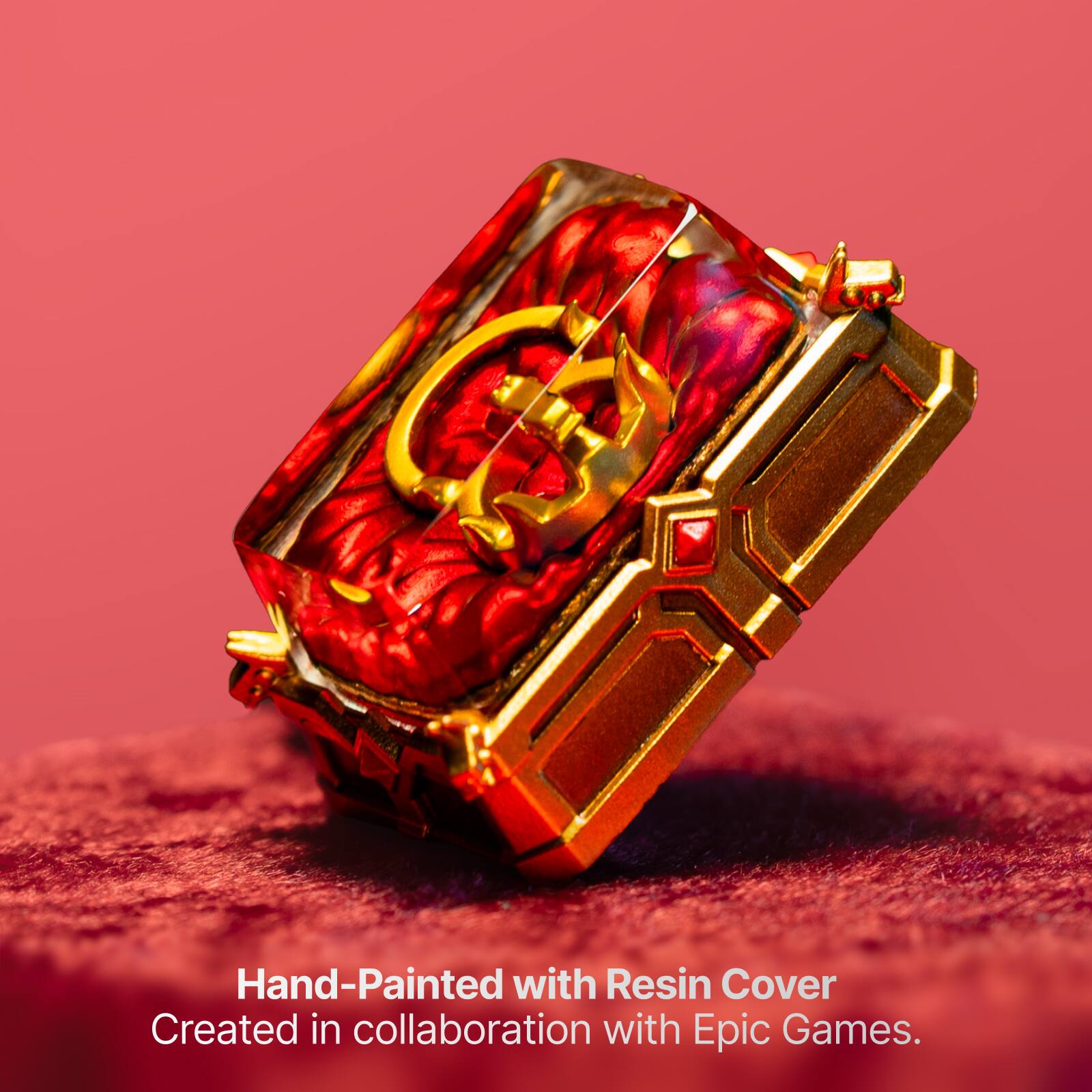 Hand-Painted with Resin Cover  
Created in collaboration with Epic Games.