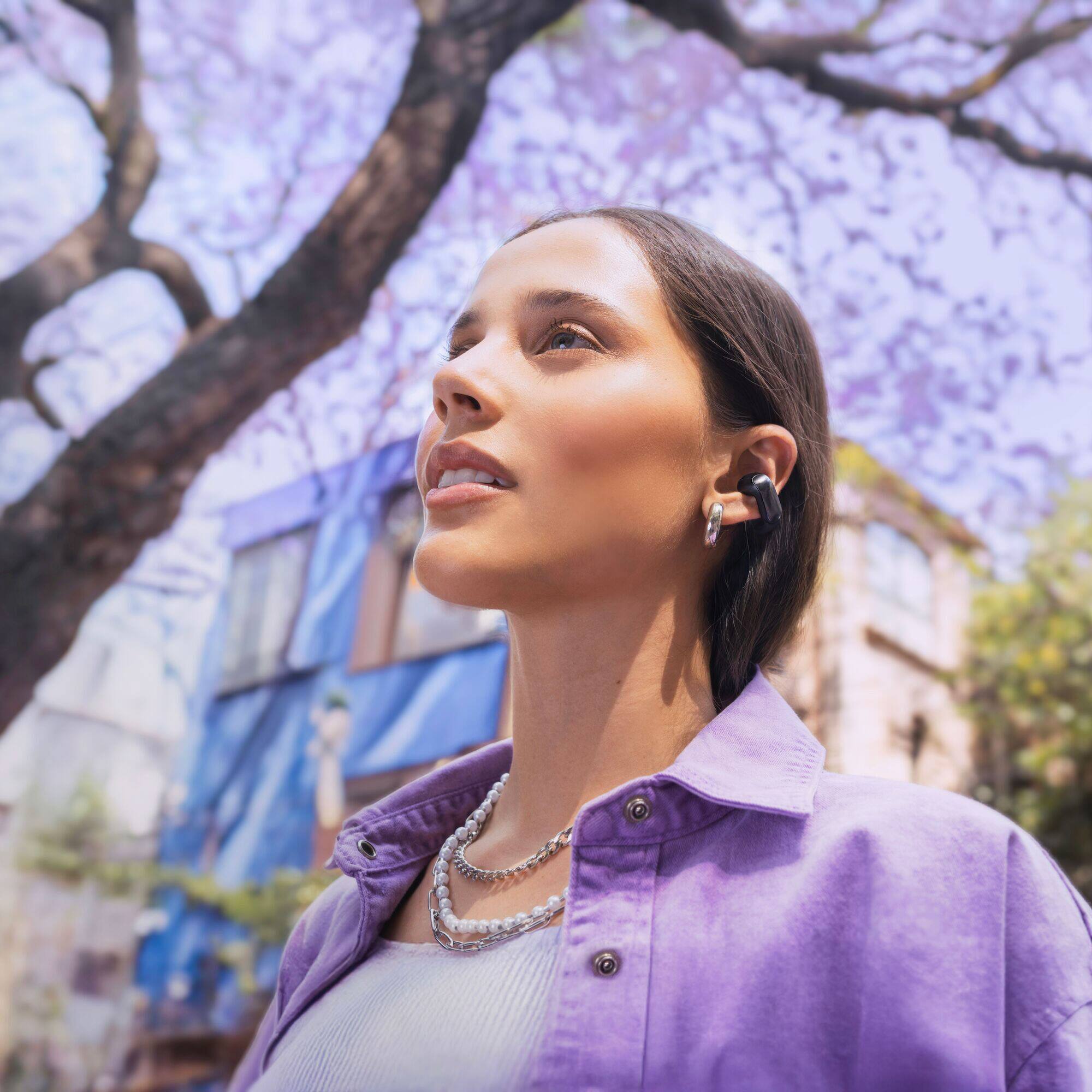 Alt View 13. Bose - Ultra Open-Ear True Wireless Open Earbuds - Black.