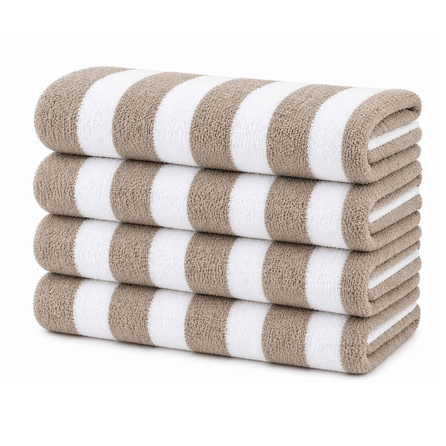 Plazatex Terry Cabana 80% Cotton 20% Polyester Oversized 4 Pack