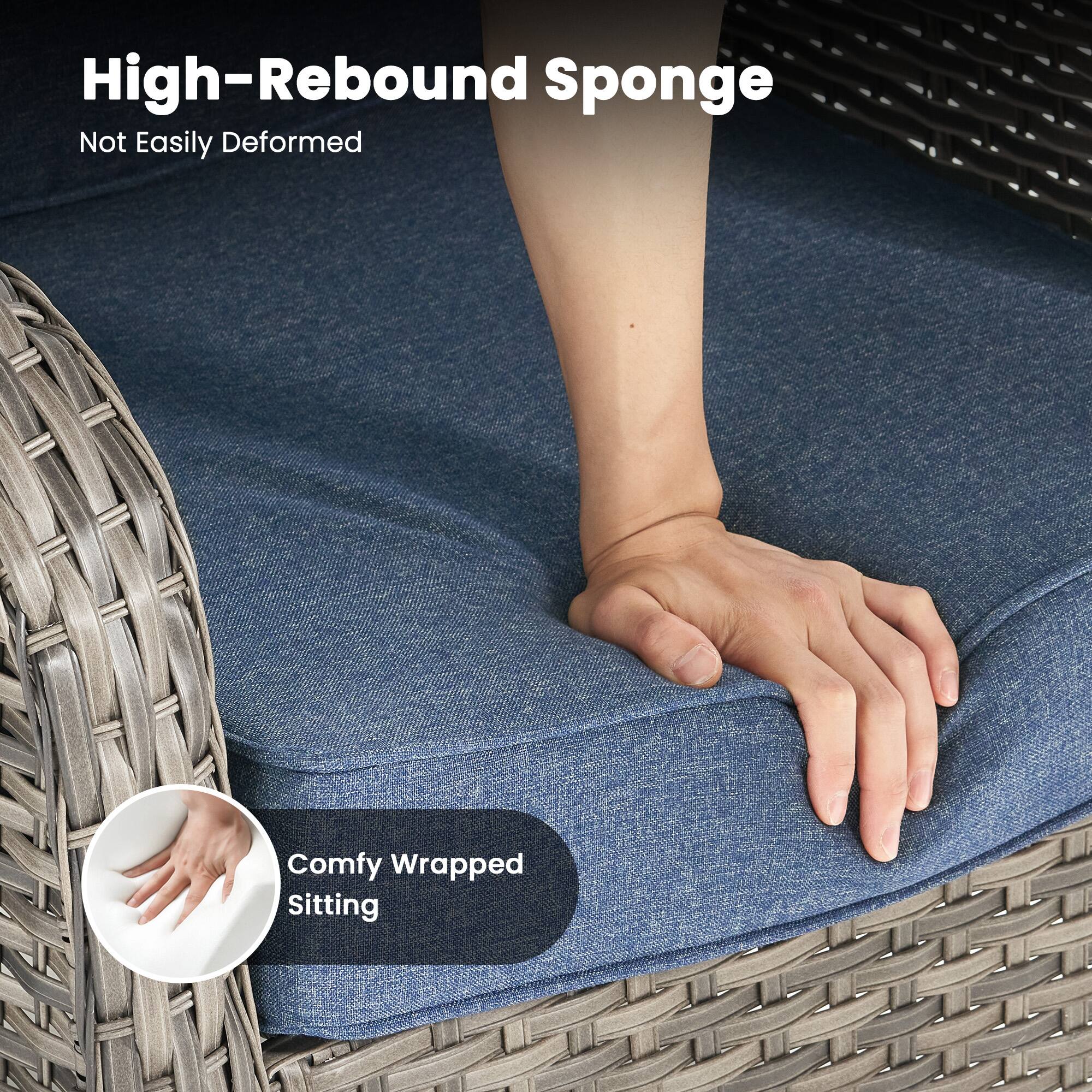 High-Rebound Sponge  
Not Easily Deformed  

Comfy Wrapped Sitting