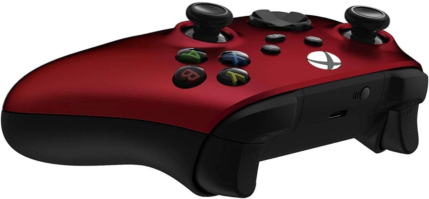 Back. Custom Controllerzz - Custom Wireless Controller for Xbox Series X|S, Xbox One, & PC - Red.