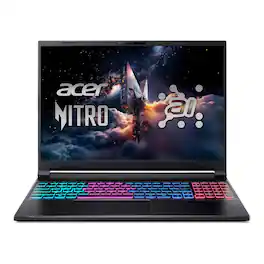 Acer - Nitro V 16" WUXGA Gaming,Intel Core 7 240H,RTX 5060,16GB RAM,1TB SSD,Backlit Keyboard,Win 11 - Black