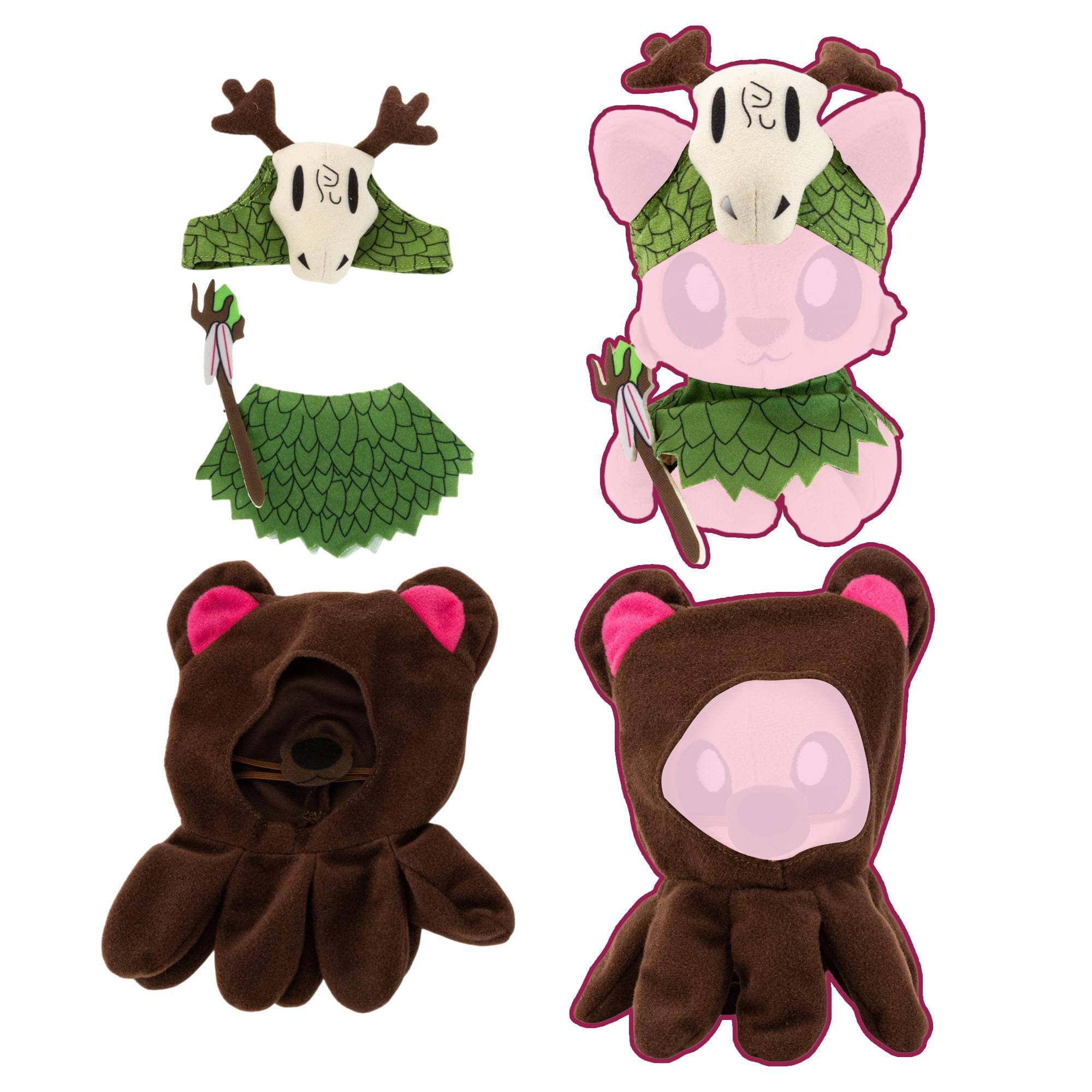 Front. Tentacle Kitty - Tentacle Kitty Campaign Critters | Druid Class Plush Clothing Pack - Brown.
