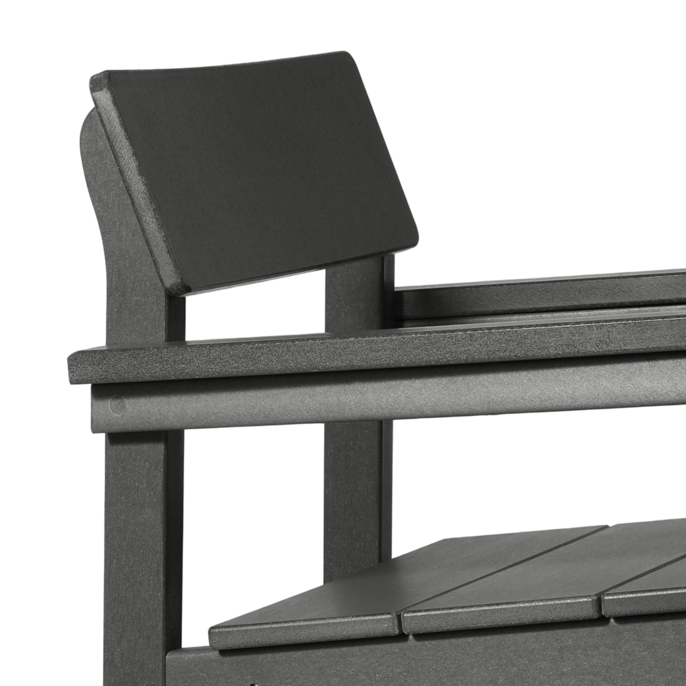 Alt View 2. WestinTrends - WestinTrends Paloma Modern HDPE Outdoor Patio Dining Arm Chairs (Set of 2) - Gray.