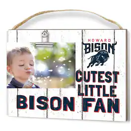 Jardine - Howard Bison 8'' x 10'' Cutest Little Weathered Logo Clip Photo Frame - White