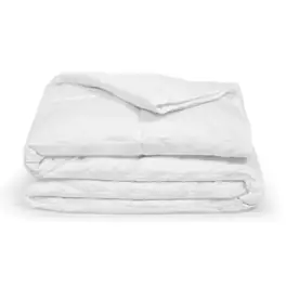 Sleepgram - Twin Sized Pre Shrunk All Season Embroidered Cotton Comforter - White