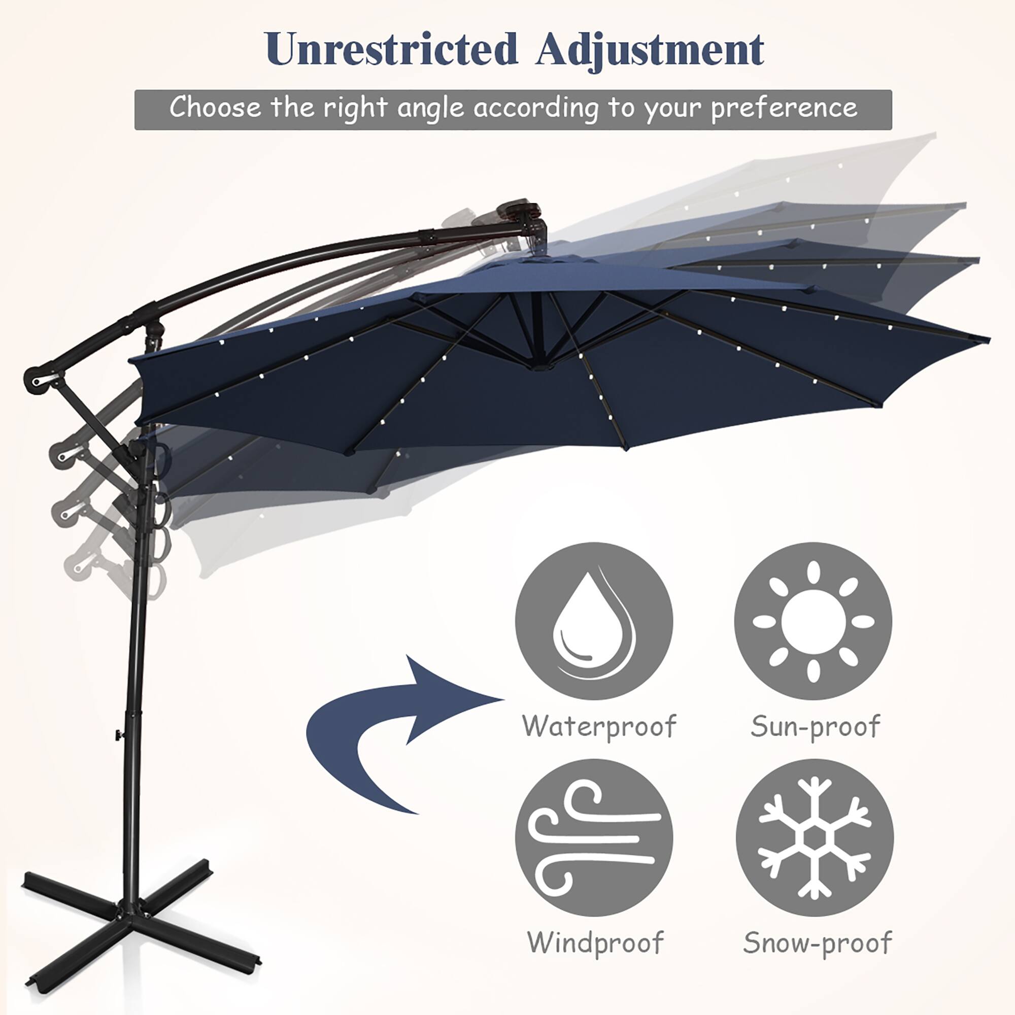 Unrestricted Adjustment: Choose the right angle according to your preference.
