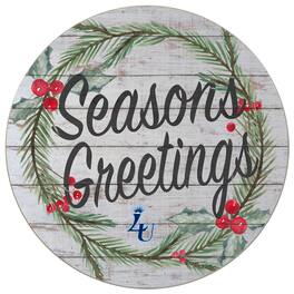 Jardine - Lasell Lasers 20'' x 20'' Season's Greetings Circle - White