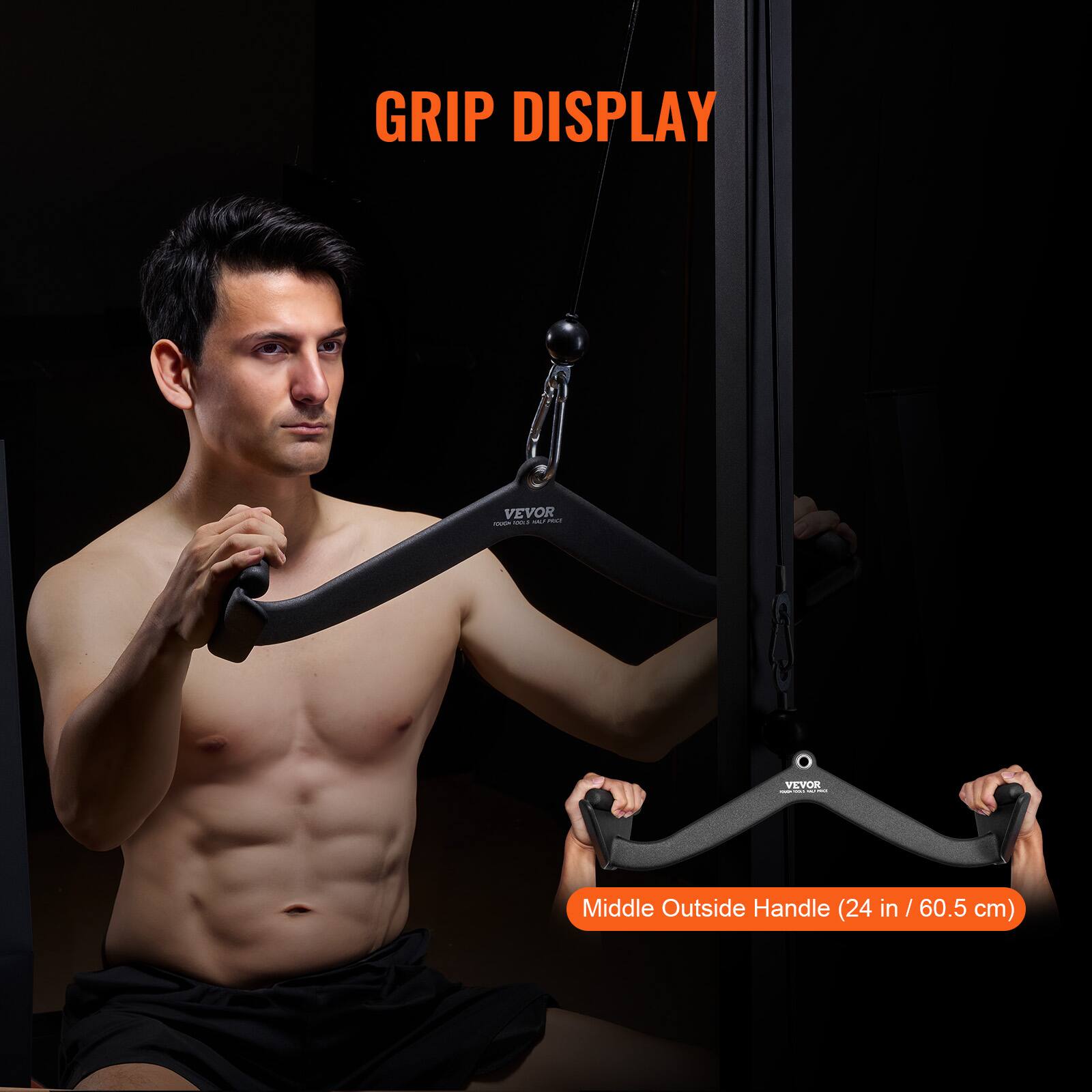 GRIP DISPLAY

VEVOR

Middle Outside Handle (24 in / 60.5 cm)