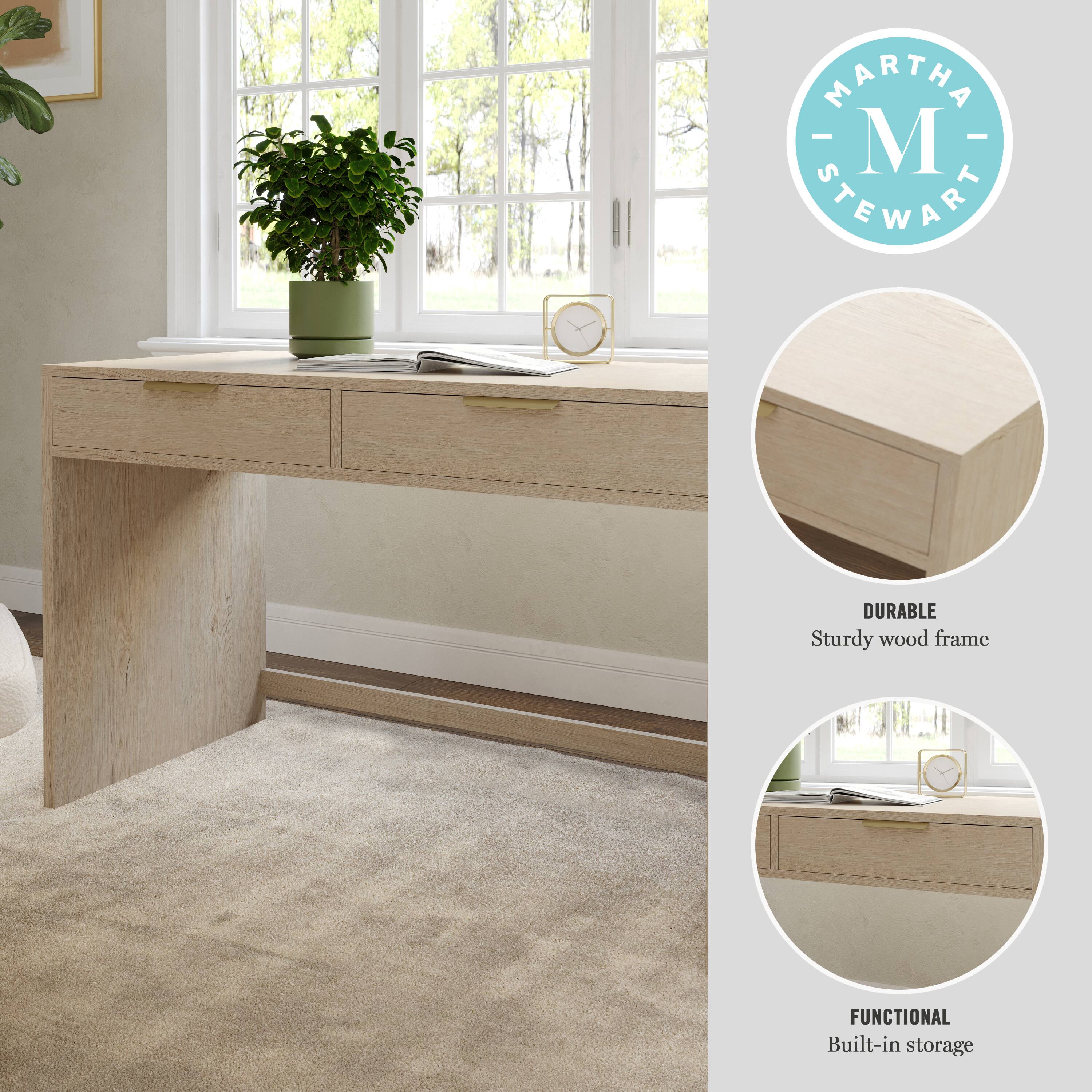 MARTHA STEWART DURABLE Sturdy wood frame FUNCTIONAL Built-in storage