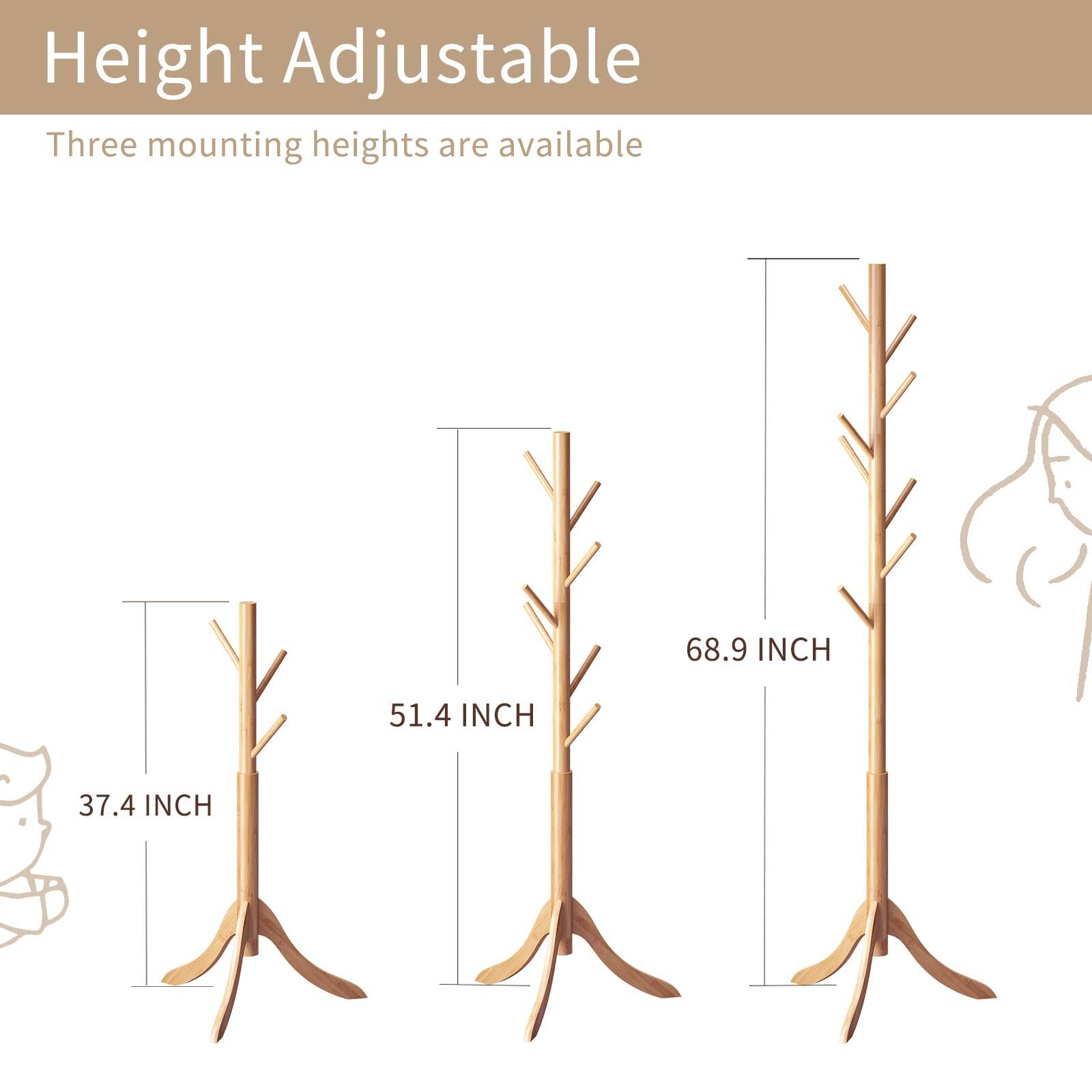 Height Adjustable

Three mounting heights are available

68.9 INCH  
51.4 INCH  
37.4 INCH
