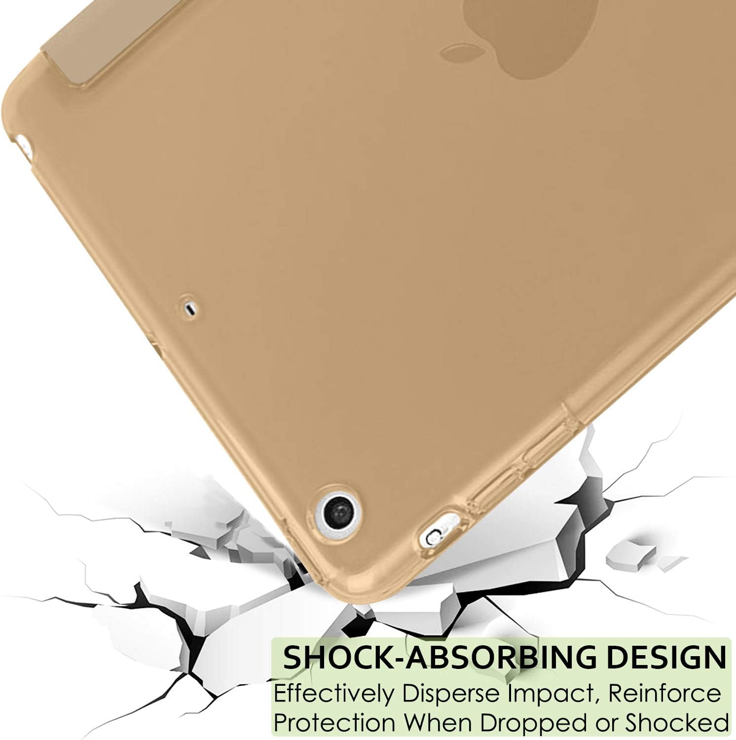 SHOCK-ABSORBING DESIGN  
Effectively Disperse Impact, Reinforce Protection When Dropped or Shocked