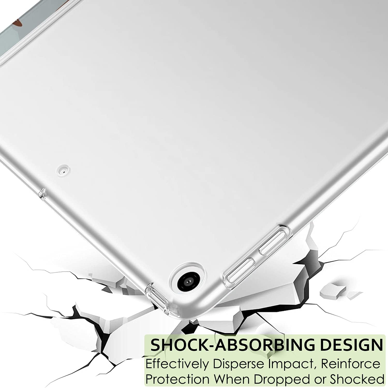 SHOCK-ABSORBING DESIGN  
Effectively Disperse Impact, Reinforce Protection When Dropped or Shocked