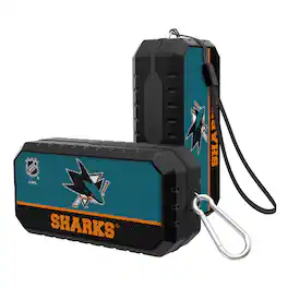 Keyscaper - San Jose Sharks End Zone Water Resistant Bluetooth Speaker - Multicolor