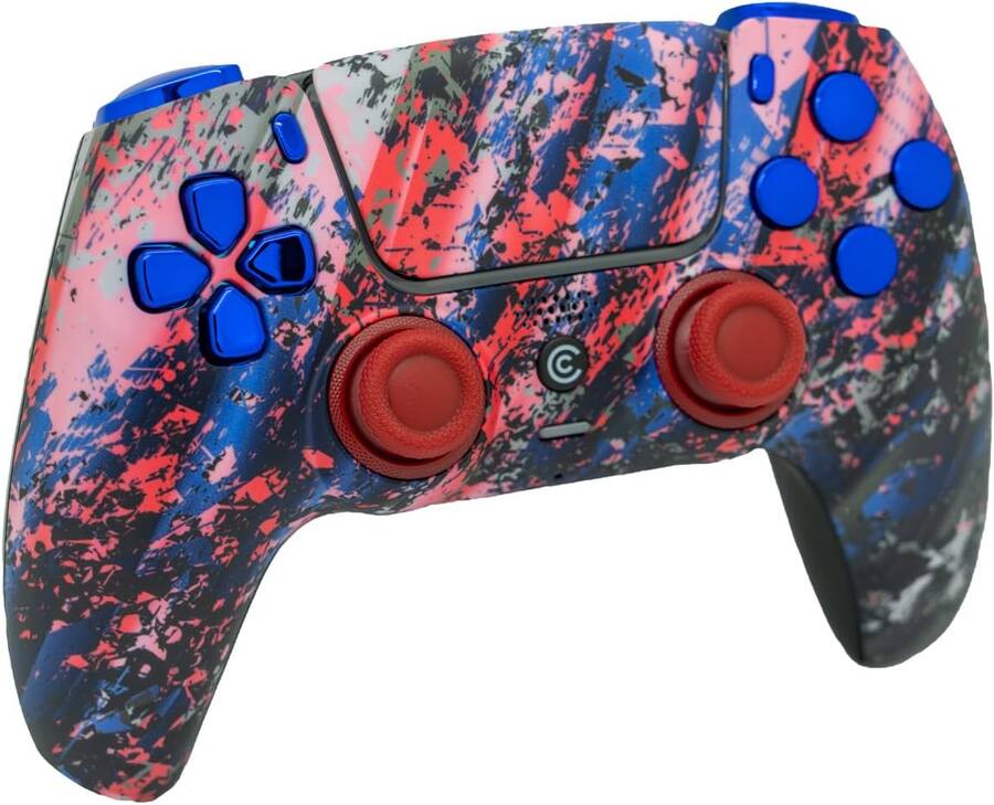 Custom Controllerzz Custom Wireless Controller for PS5 Glacier Burn ...