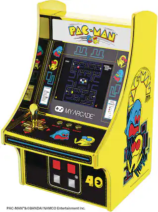 PAC-MAN M S40 HIGH S40 SCORE - - MY ARCADE RESET COIN START - - - - - - - - . a 27N O AO AC IM PAC-MAN BANDAI NAMCO Entertainment Inc.