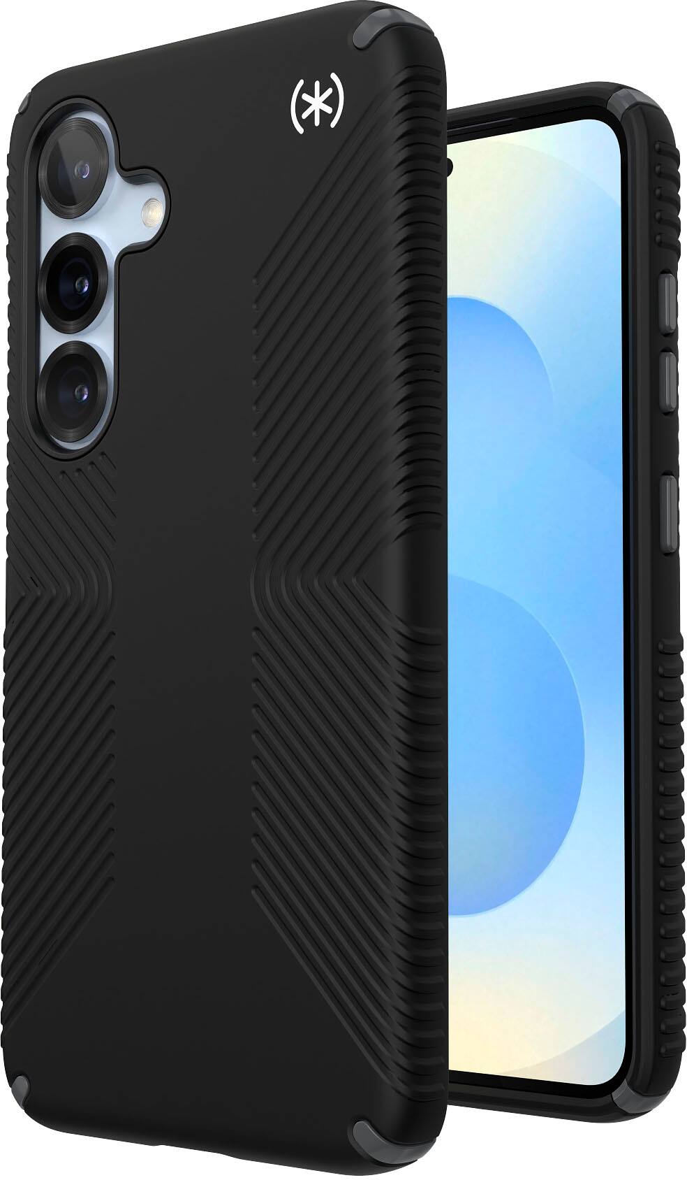 Angle. Speck - Presidio2 Grip and Magnet Case for Samsung Galaxy S25 / S24 - Black.