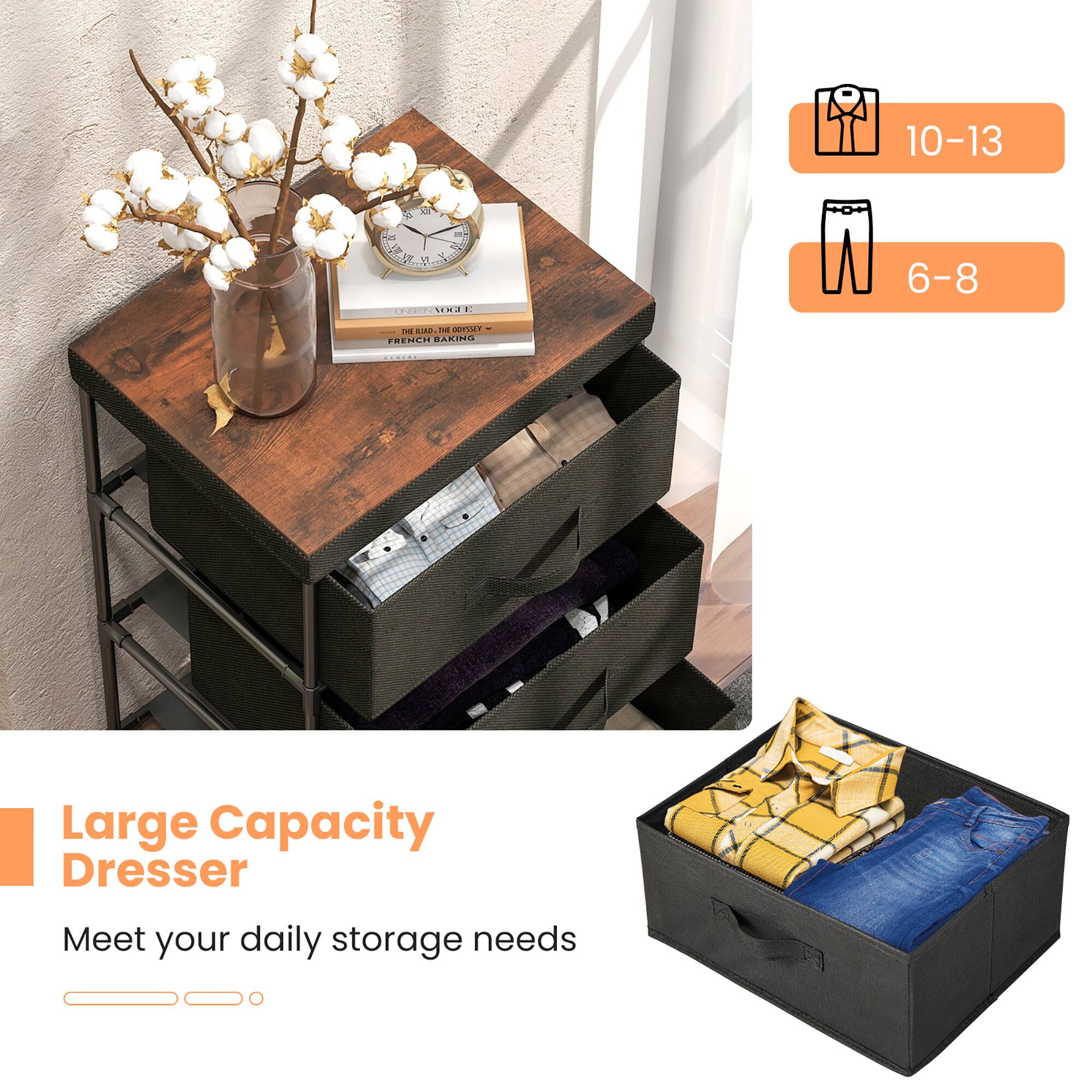 Large Capacity Dresser Meet your daily storage needs
