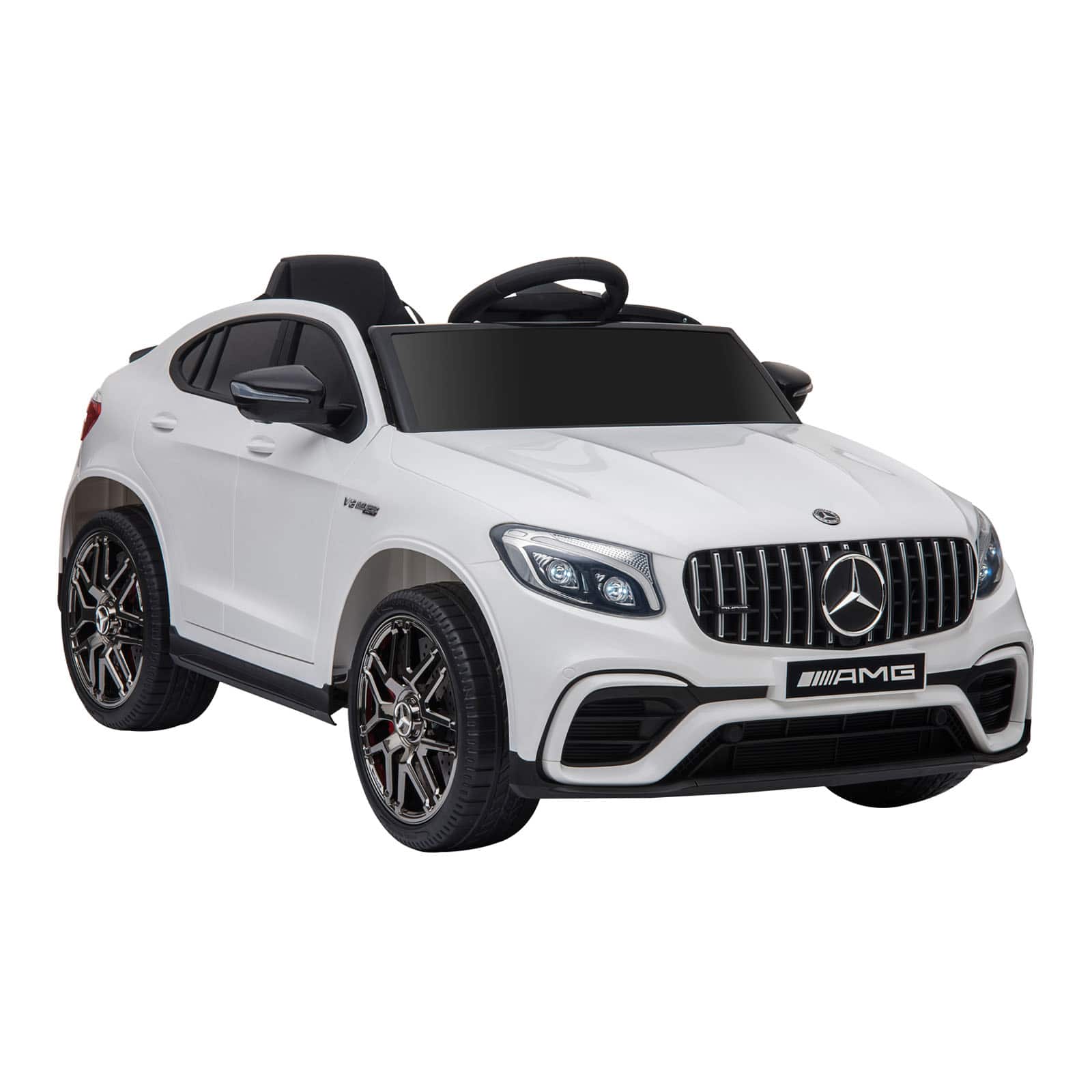 Front. Aosom - 12V Toddler Ride On Car with Remote Control,  Electric Car with 2 Speed, MP3, Light, Horn, Songs, Suspension.