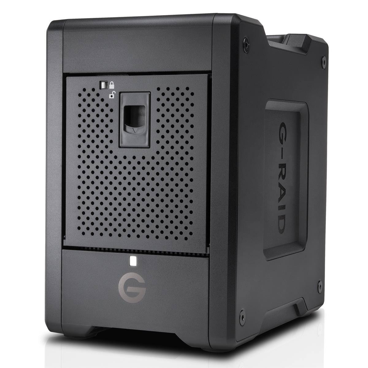 Alt View 2. WD - WD G-RAID Shuttle 4-Bay Thunderbolt 3 and USB-C RAID Array with 96TB (4x 24TB) Removable HDD, Bundle with iM2500 Storm.