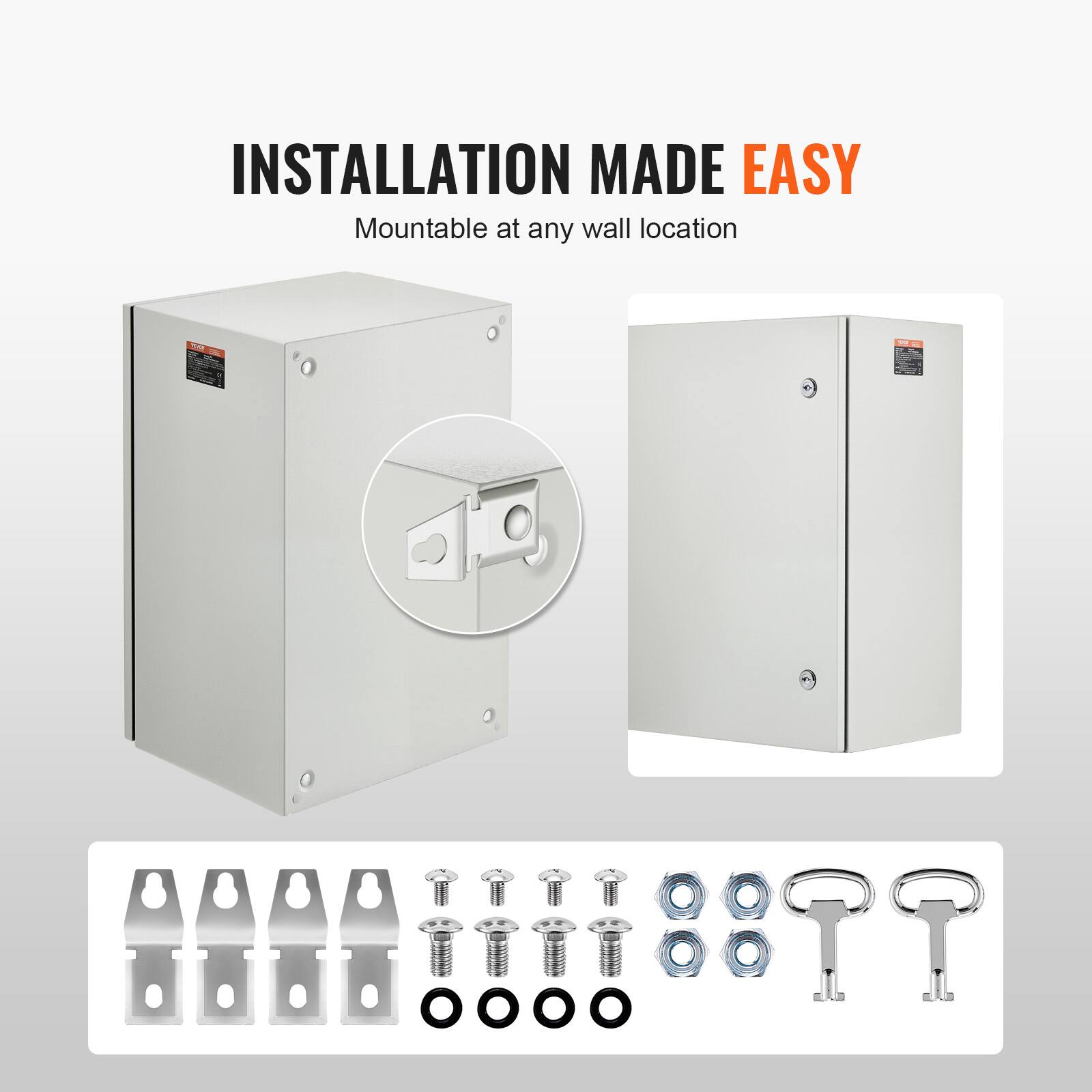 INSTALLATION MADE EASY  
Mountable at any wall location