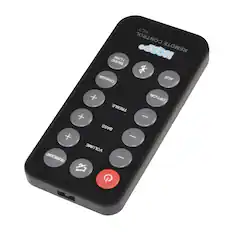 RCY CONTROL HQRP REMOTE
HORP
REMOTE CONTROL
MUSIC
COAXIAL AUX + OPTICAL
TREBLE + -
BASS + -
VOLUME
SURROUND -
POWER
ON/OFF
TV/VIDEO
TV/VIDEO
VOLUME
SNOOZE