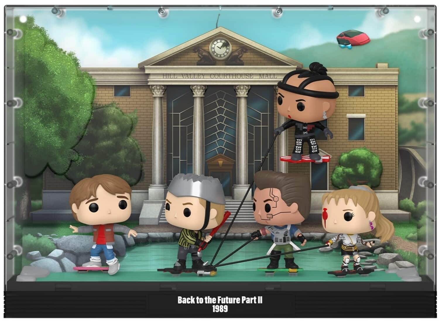 Funko - POP! Moments Deluxe: Back to the Future II - Hoverboard Chase - COLLECTIBLES - Multicolor