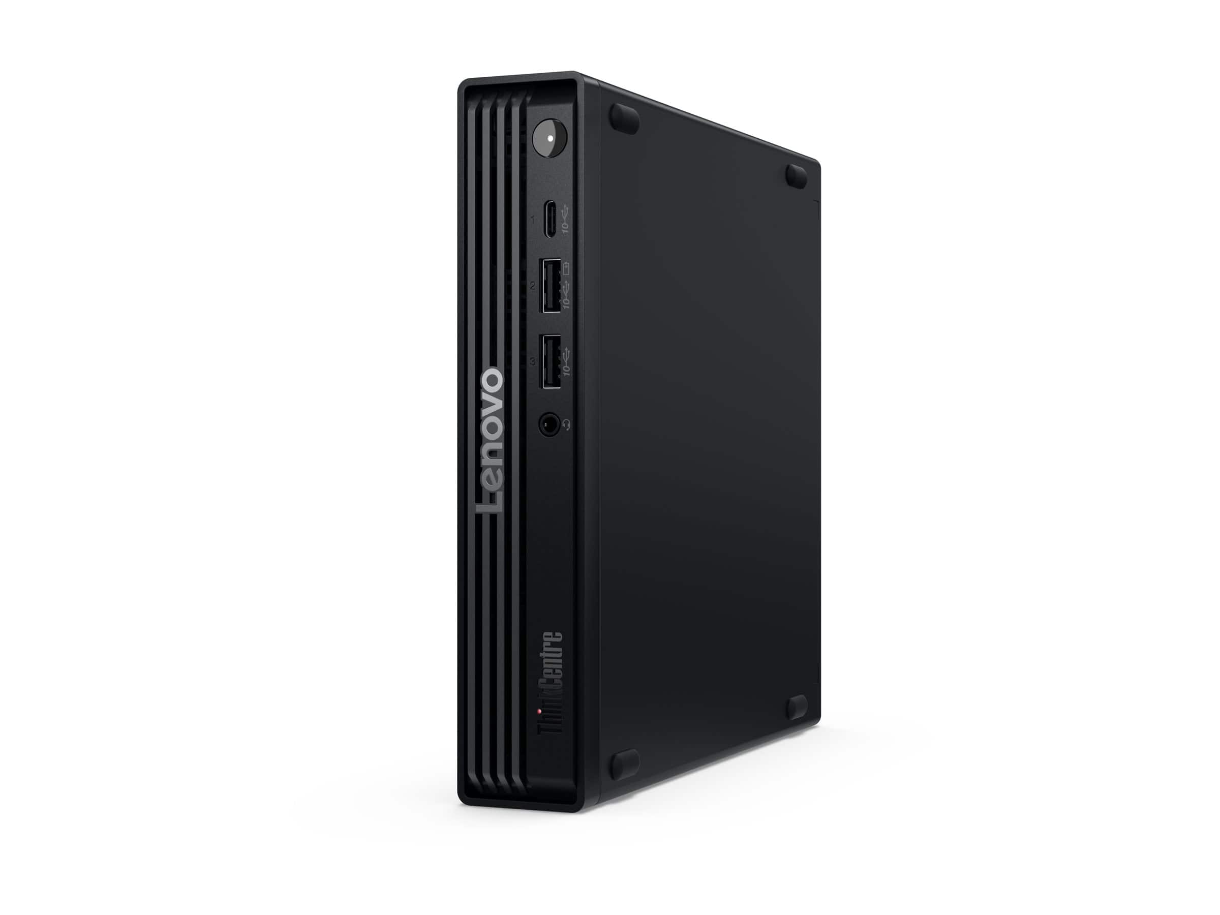 Lenovo - ThinkCentre M70q Gen 6 13A40028US Desktop Computer - Intel Core Ultra 5 235T - vPro Technology - 16 GB - 256 GB SSD - Ti - Black