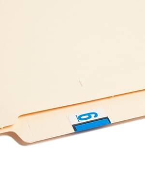 Alt View 3. Smead - Smead BCCRN Color Coded Numeric Labels, 6, Blue, 500/Roll (67376) - Blue.