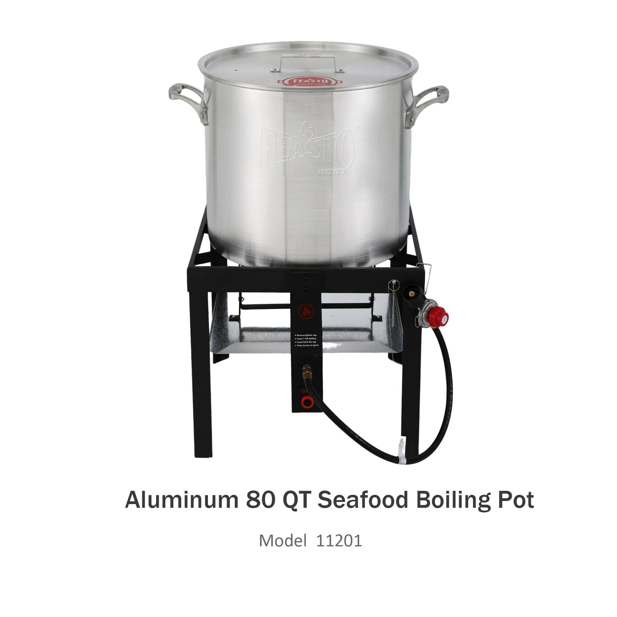 Aluminum 80 QT Seafood Boiling Pot  
Model 11201