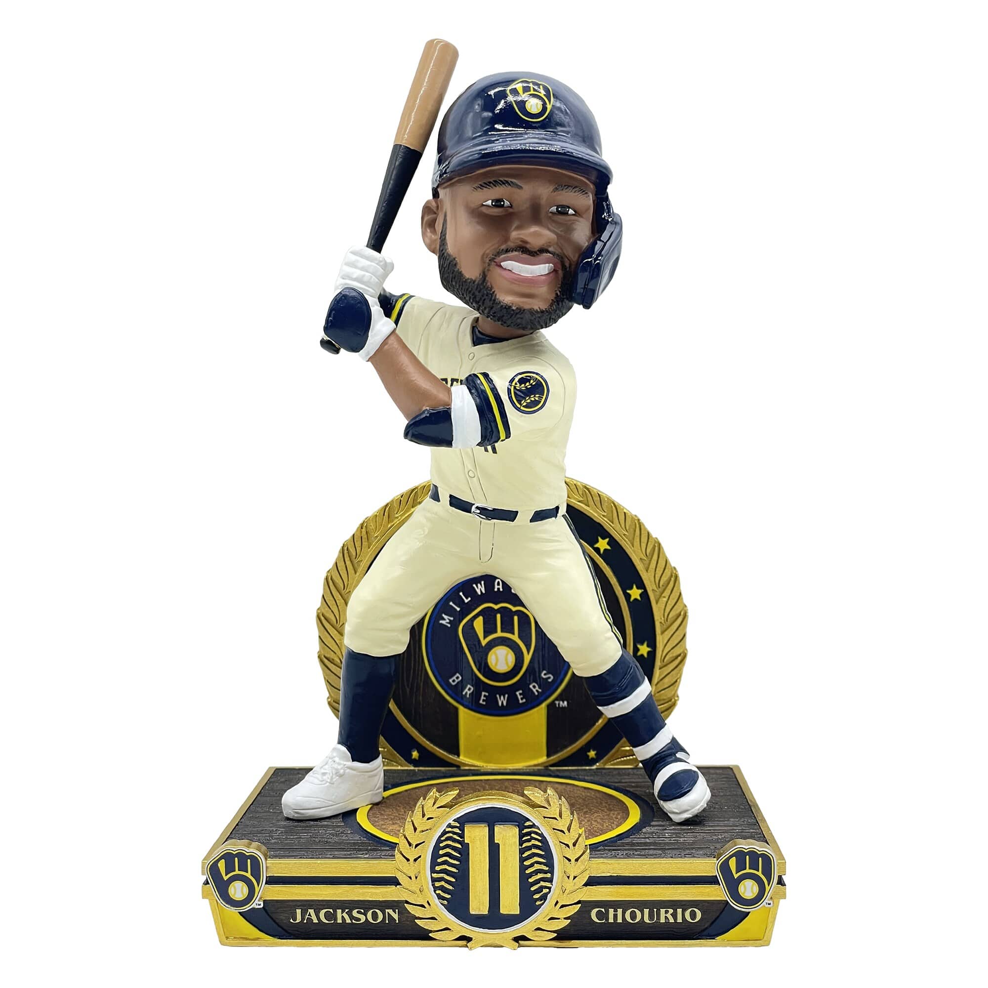 FOCO - Jackson Chourio 8" Exclusive Elite Icon Bobblehead - Multicolor