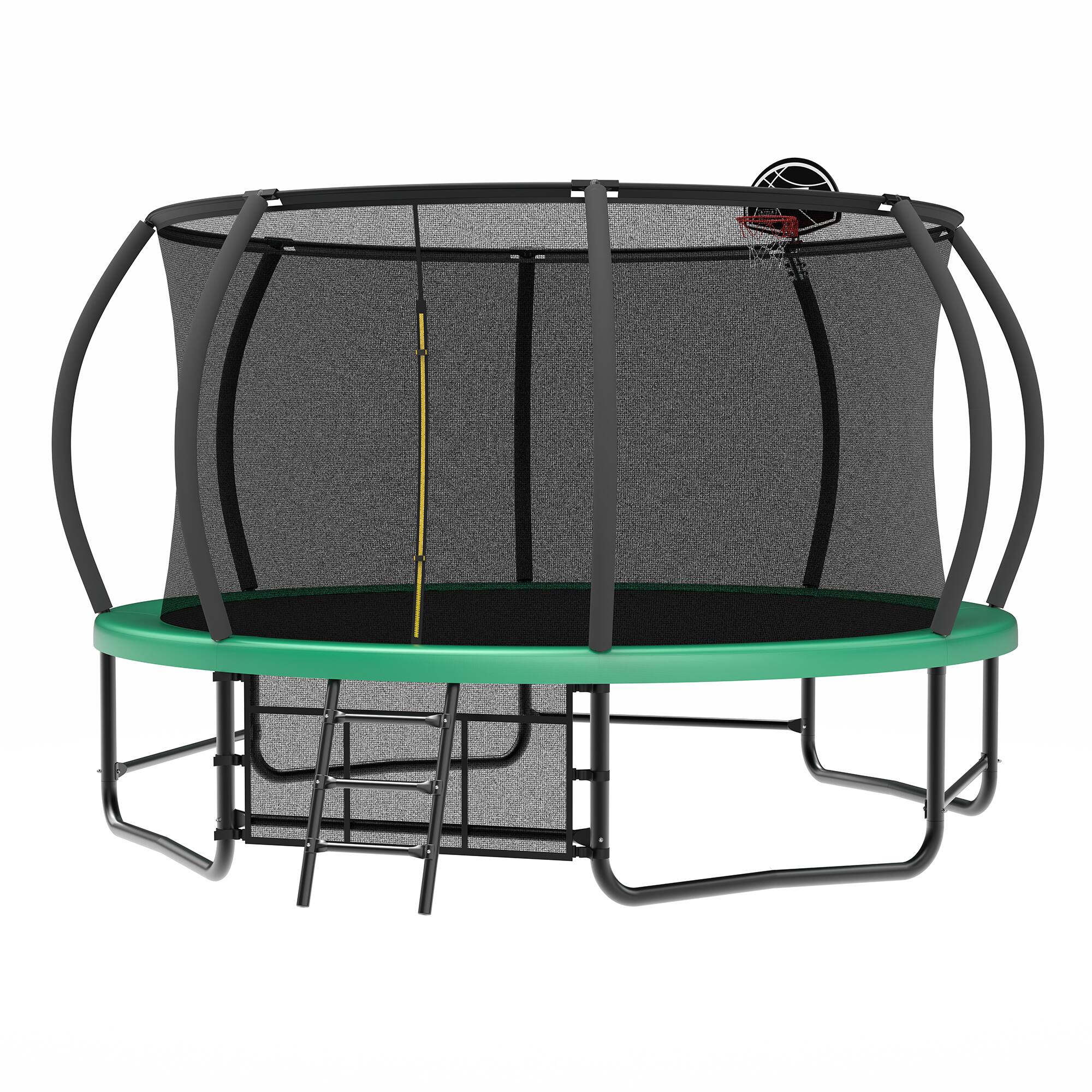 Alt View 6. LOVMOR - Lovmor 14 FT Trampoline with Ladder and Safety Enclosure Recreational Trampoline for Kids.
