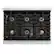 Alt View 9. ZLINE - 36 in. Wide 6 Burner Autograph 5.2 cu. ft. Freestanding Paramount DuoPro Dual Fuel Range with Bronze Helix Handle - Stainless Steel.