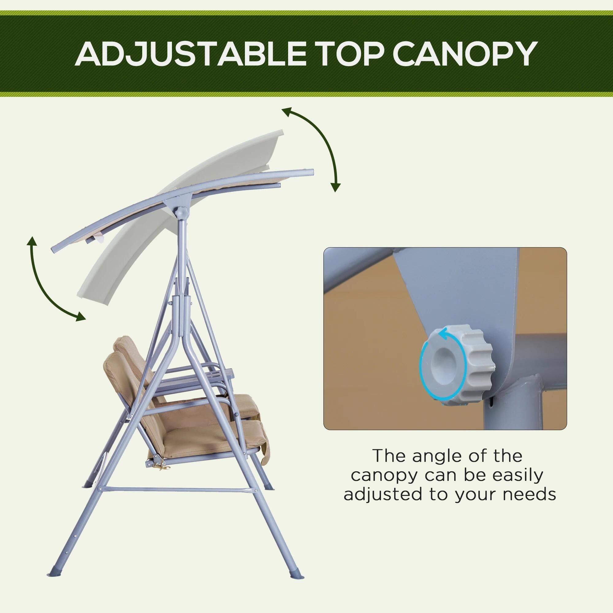 ADJUSTABLE TOP CANOPY

The angle of the canopy can be easily adjusted to your needs.