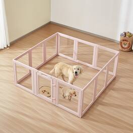VEVOR - Dog Whelping Box, 60x59x23 in Transparent Plastic Dog Whelping Pen for X-Large Sized Dogs