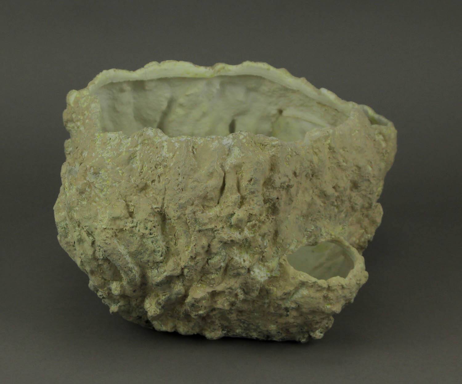 Alt View 1. Zeckos - Off-White Fossilized Coral Look Decorative Coastal Decor Vase - Off-white.