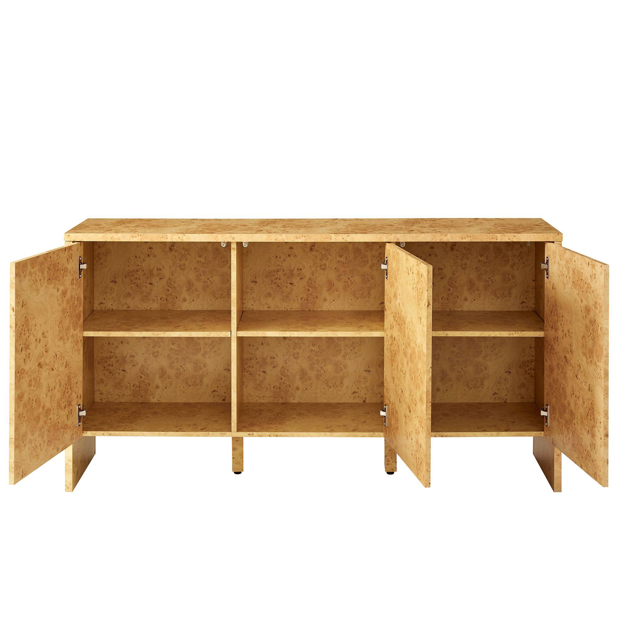 Alt View 7. Modway - Hudson 60" Burl Wood Sideboard by Modway - Natural.