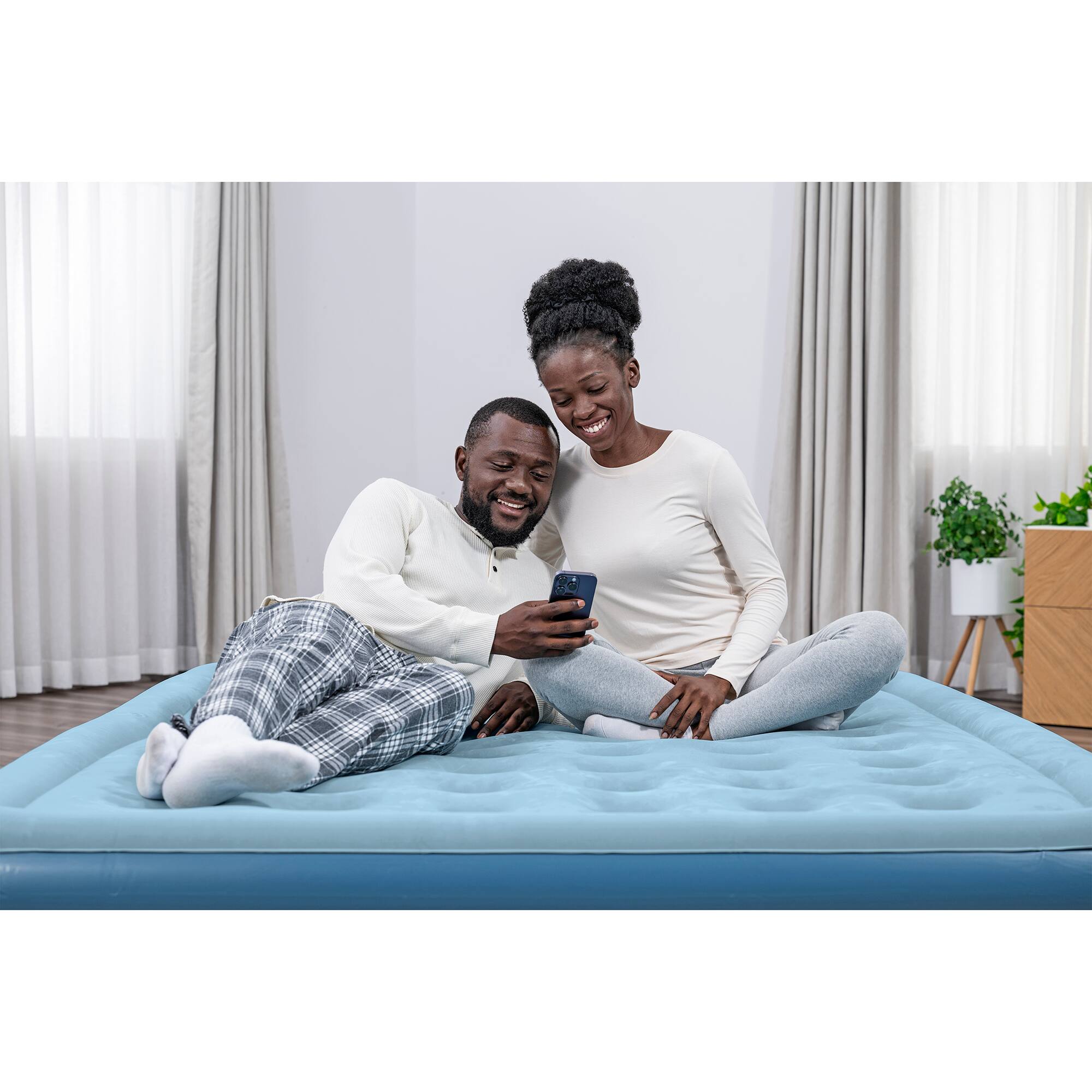 Alt View 10. Bestway - Coleman: 16" SupportRest Plus - Queen & Pump - Blue.