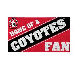 Evergreen Enterprises - South Dakota Coyotes 16" x 28" Home of a Fan Indoor/Outdoor Logo Turf Mat - Multicolor