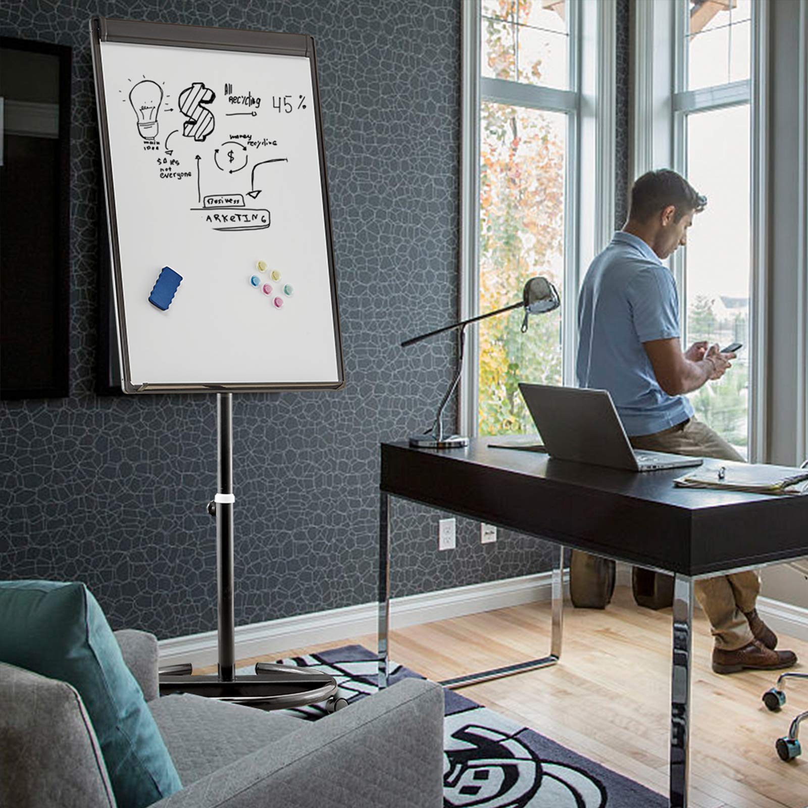 I got 45% more revenue over the quarter. Marketing.