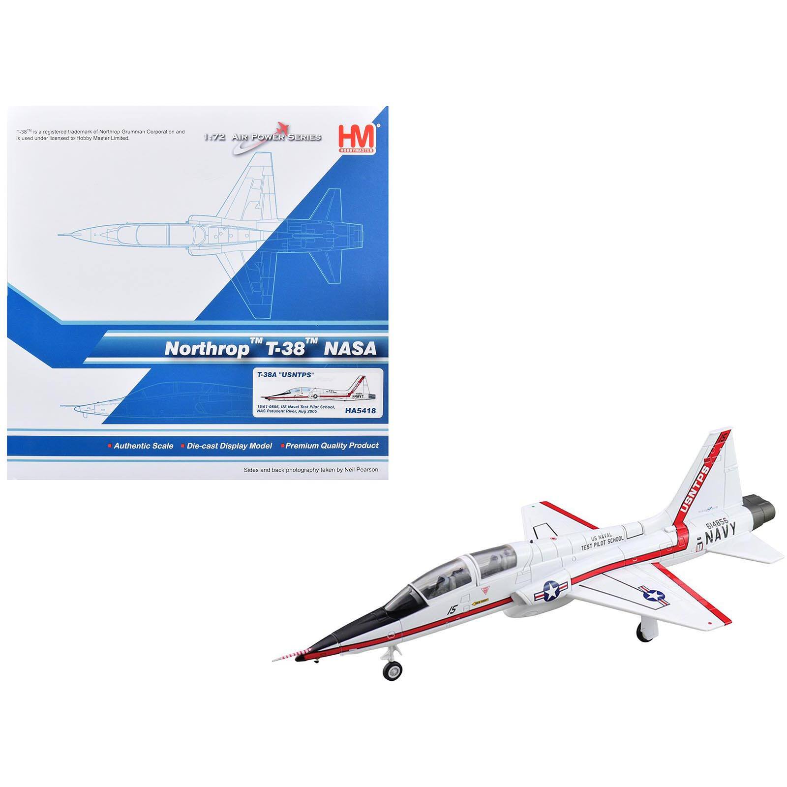 Northrop T-38A Talon Aircraft "US Naval Test Pilot School, NASA" (2005) US Navy 1/72 Diecast Model by Hobby Master