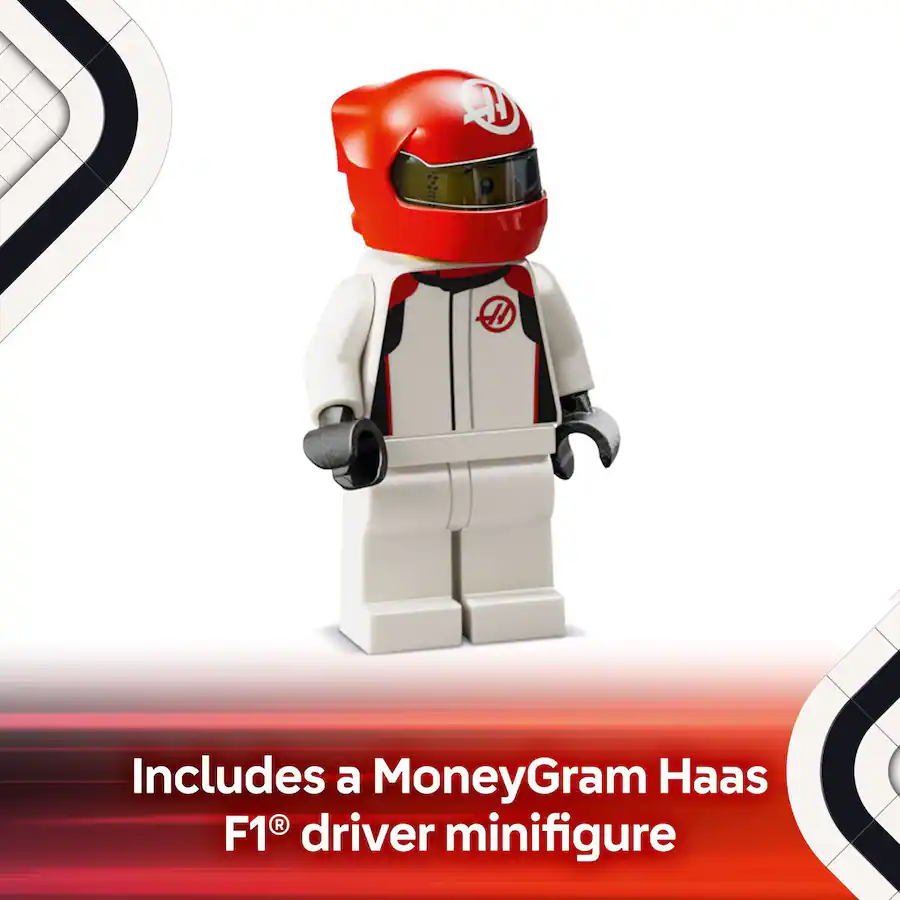 Moneygram Racing LEGO Speed Champions MoneyGram Haas F1 Team VF 24 Race Car Building Set ...