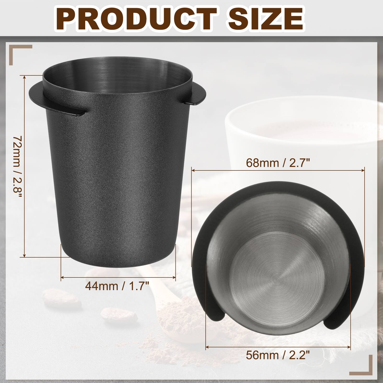 PRODUCT SIZE

72mm / 2.8"  
68mm / 2.7"  
44mm / 1.7"  
56mm / 2.2"