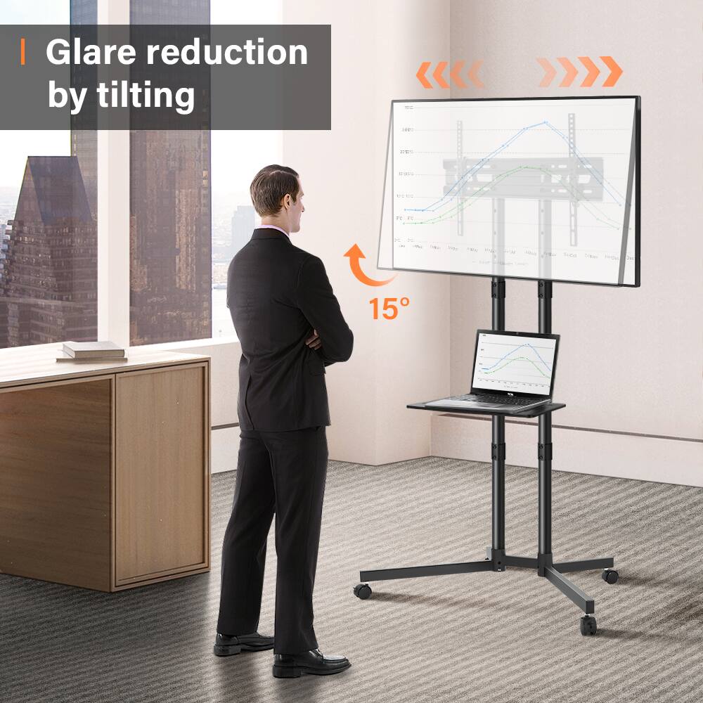 Glare reduction by tilting

15°
