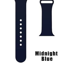 Home Collection - 42mm/44mm M/L Silicone Sport Band Strap for Apple Watch Series – Soft Replacement Wristband - Midnight Blue