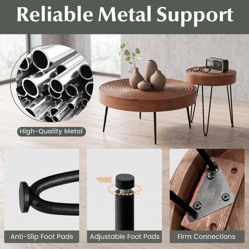 Reliable Metal Support

High-Quality Metal

Anti-Slip Foot Pads

Adjustable Foot Pads

Firm Connections